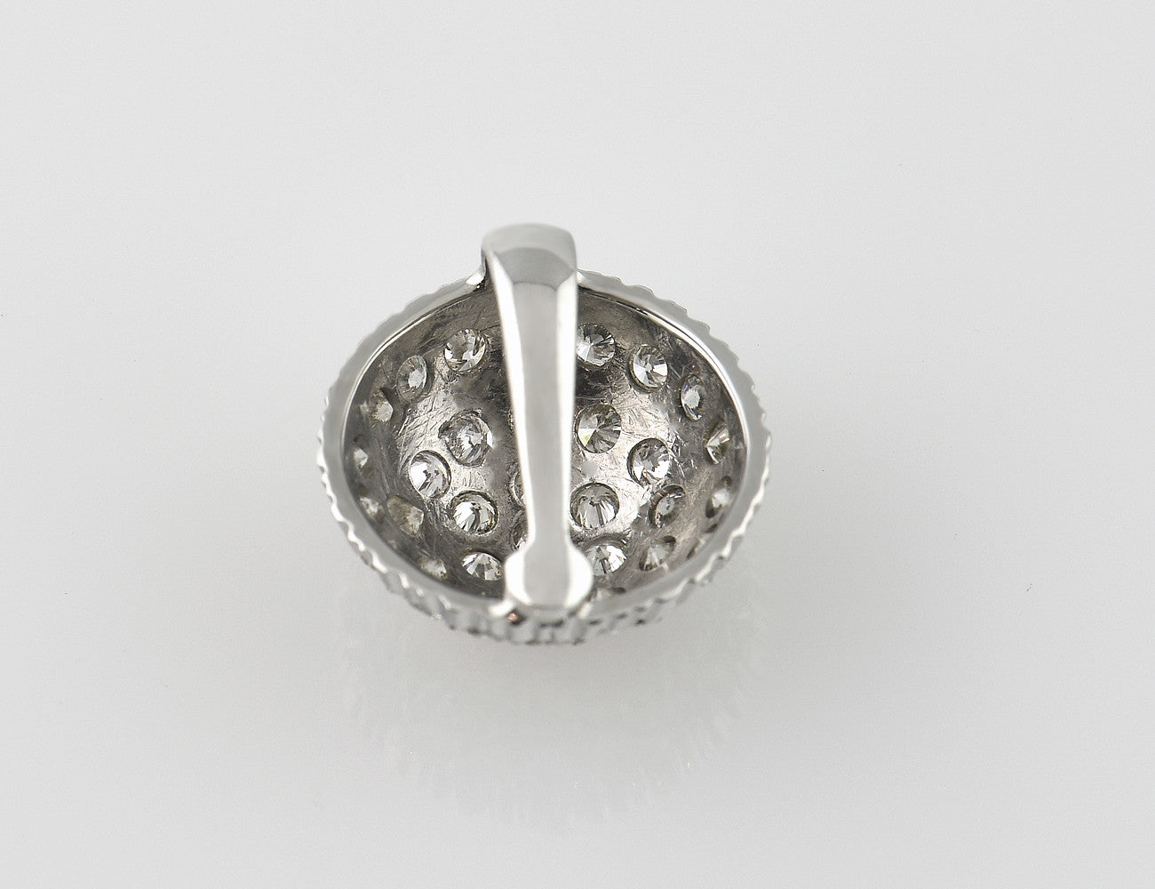 Anhänger Diamant 750/000 18 K Weißgold 36 Brillanten zus. 0,40 ct