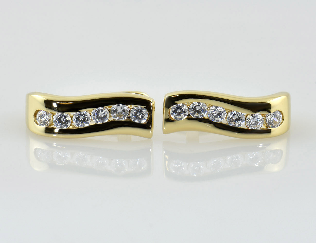 Ohrstecker 585/000 14 K Gelbgold Zirkonia
