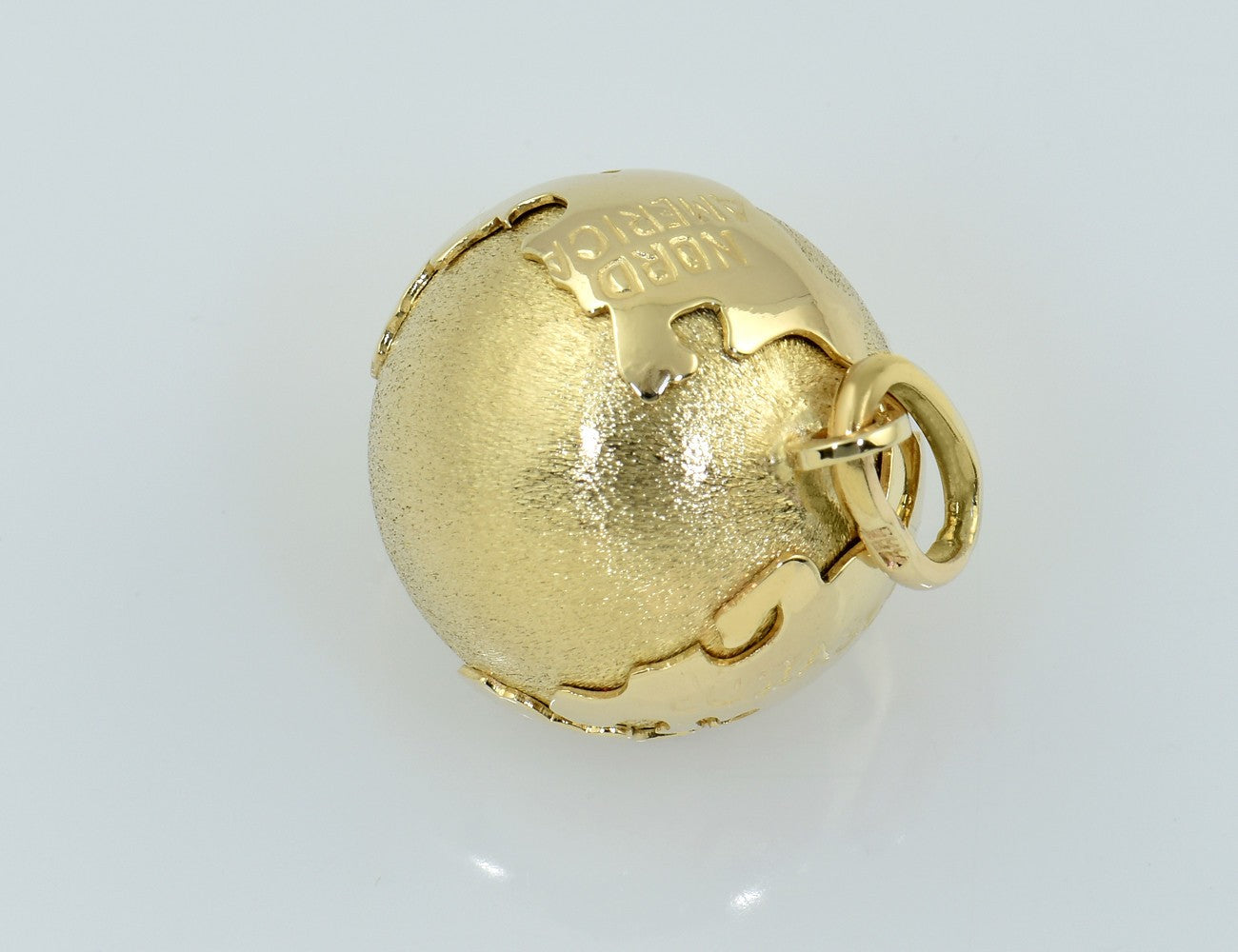 Anhänger Weltkugel Globus 585/000 14 K Gelbgold