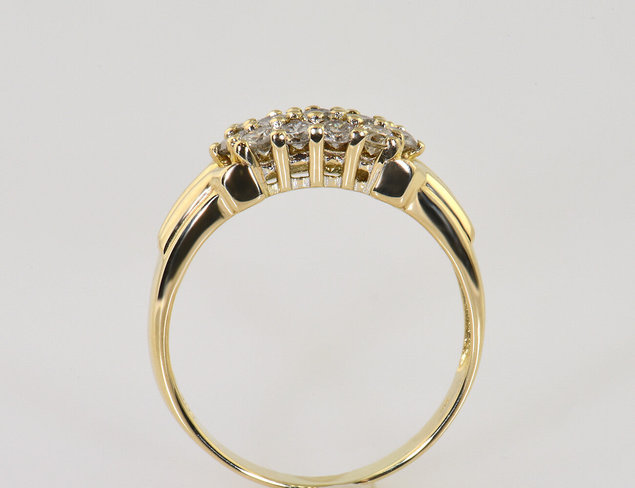 Diamant Ring 585/000 14 K Gelbgold 13 Brillanten zus. 1,00 ct