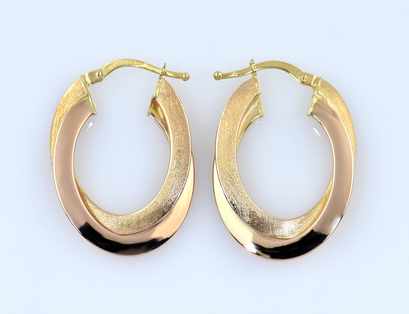 Creolen 375/000 9 K Gelbgold Ohrringe