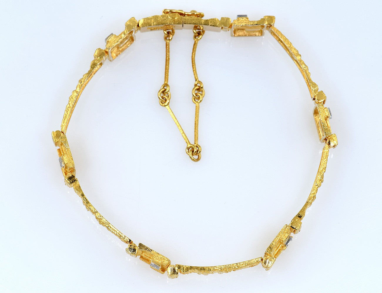 Lapponia Armband Diamant 750/000 18 K Gelbgold 6 Brillanten zus.  0,11 ct