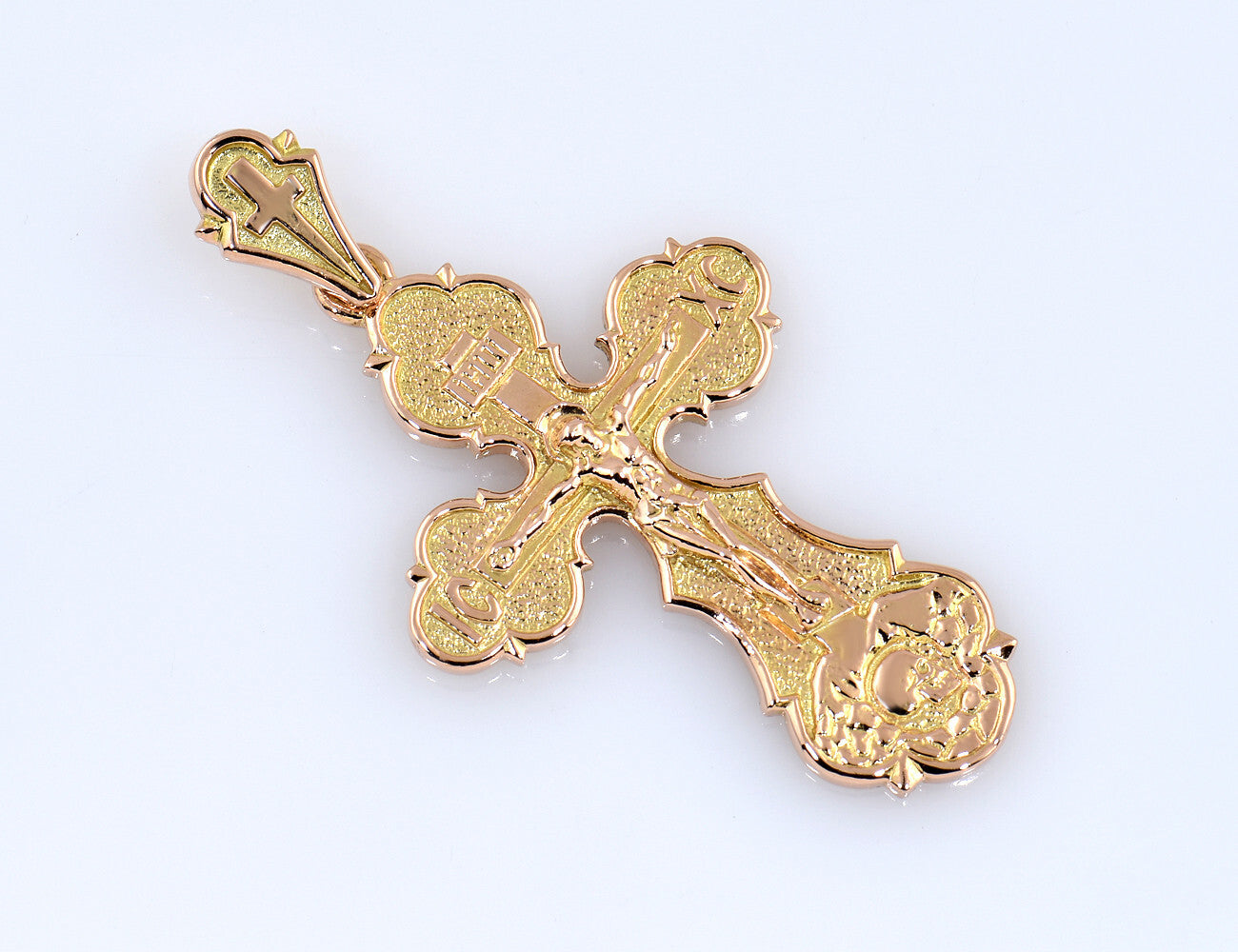 Anhänger Kreuz 585/000 14 K Gelbgold