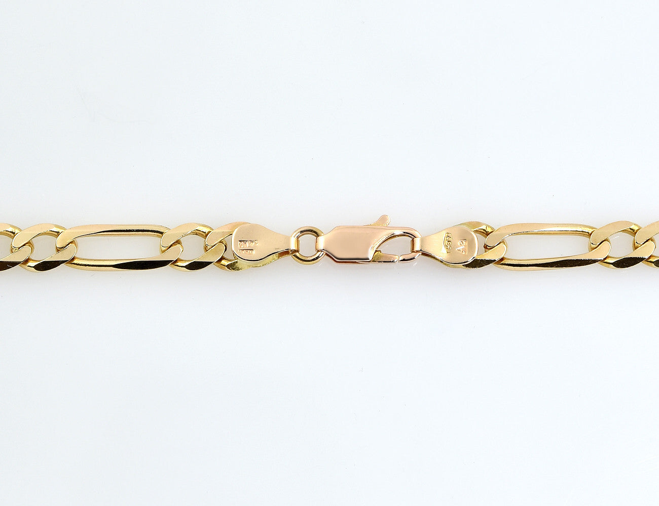 Figarokette 55 cm 585/000 14 K Gelbgold