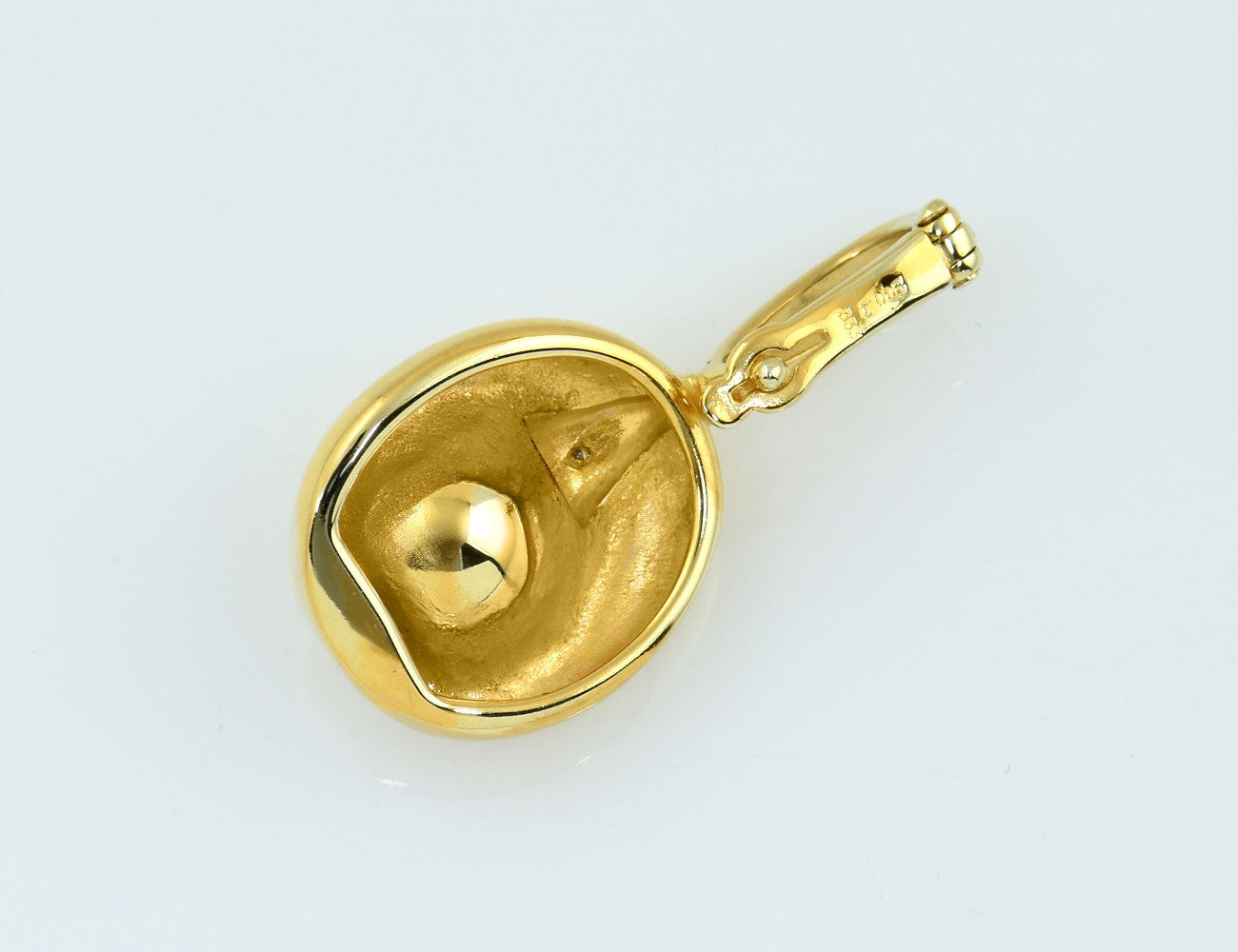 Anhänger Akoyaperle mit 1 Diamant  333/000 8 K Gelbgold