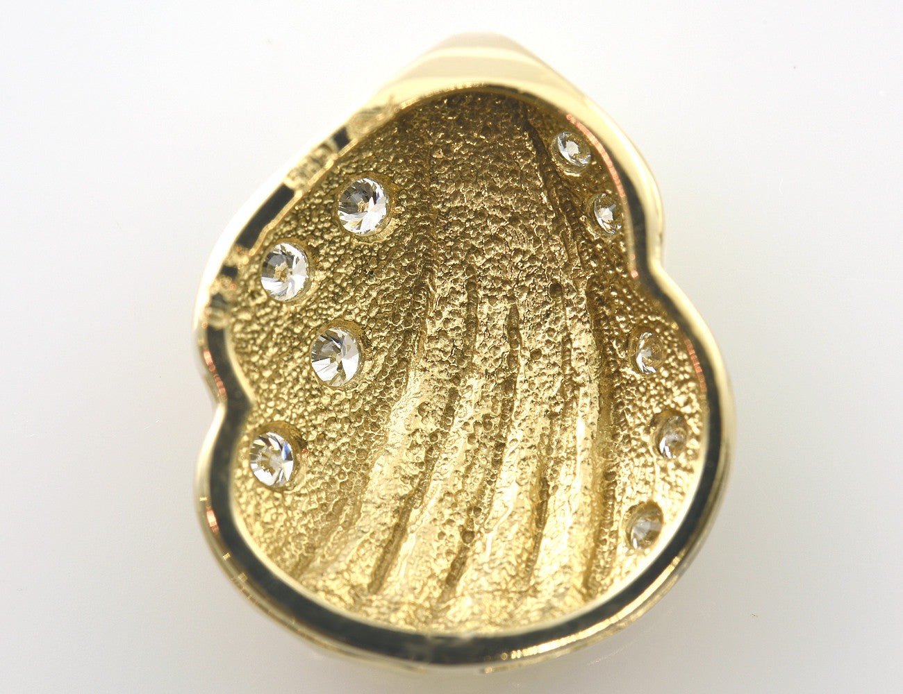 Anhänger Diamant 585/000 14 K Gelbgold 9 Brillanten zus. 0,33 ct