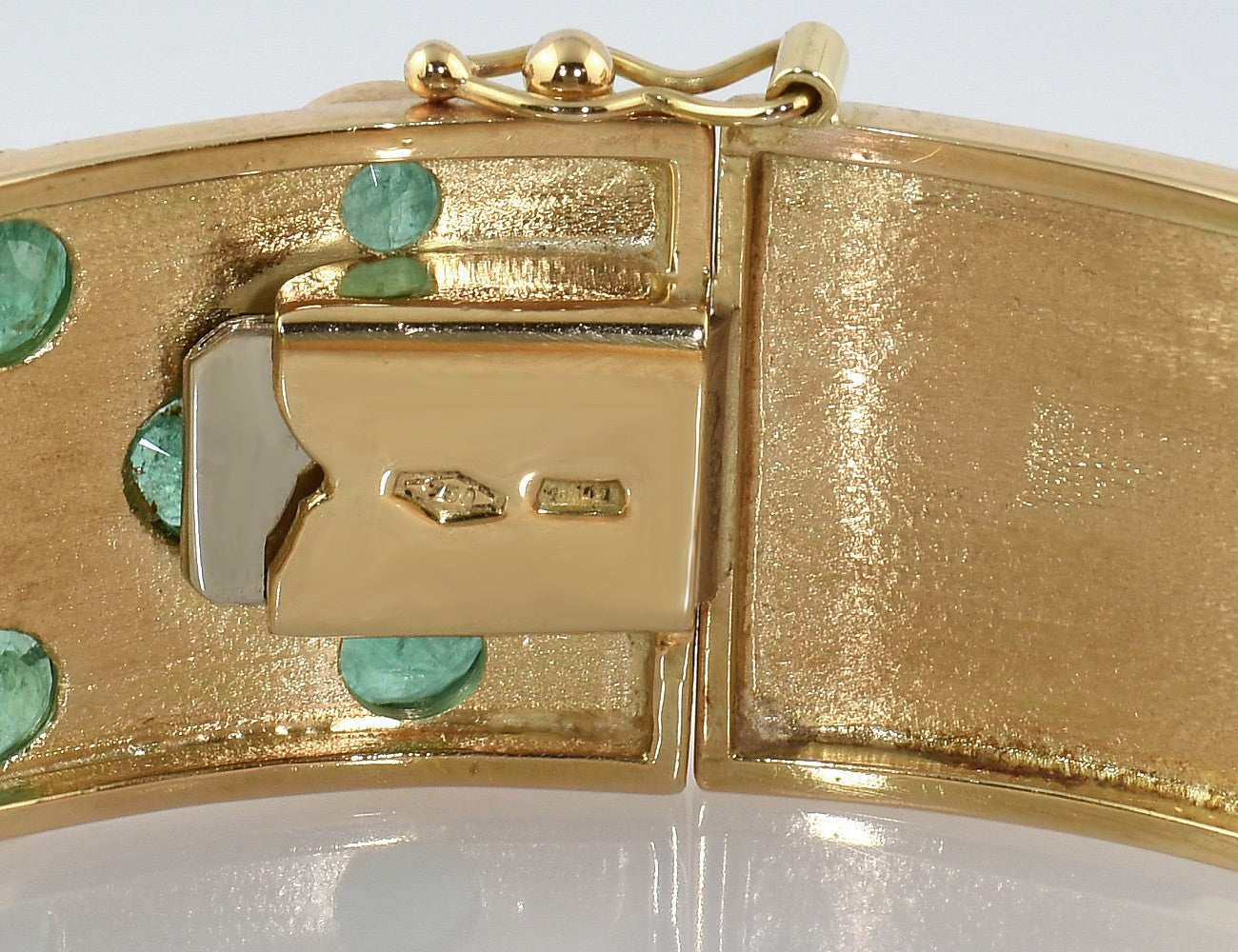 Smaragd Armreif 750/000 Gelbgold