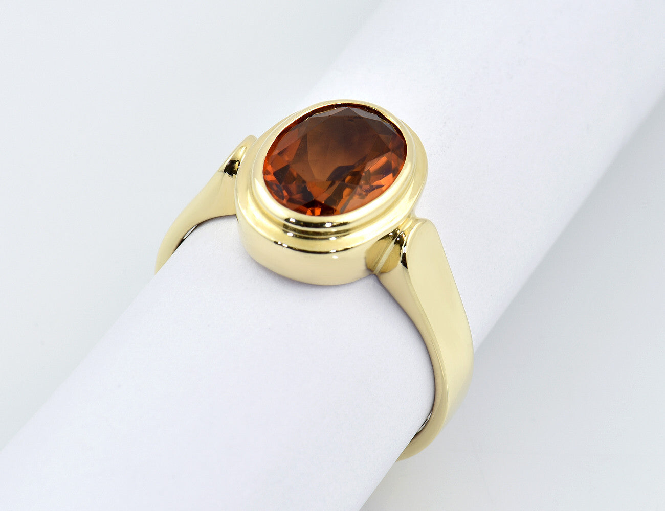 Ring Citrin 585/000 14 K Gelbgold