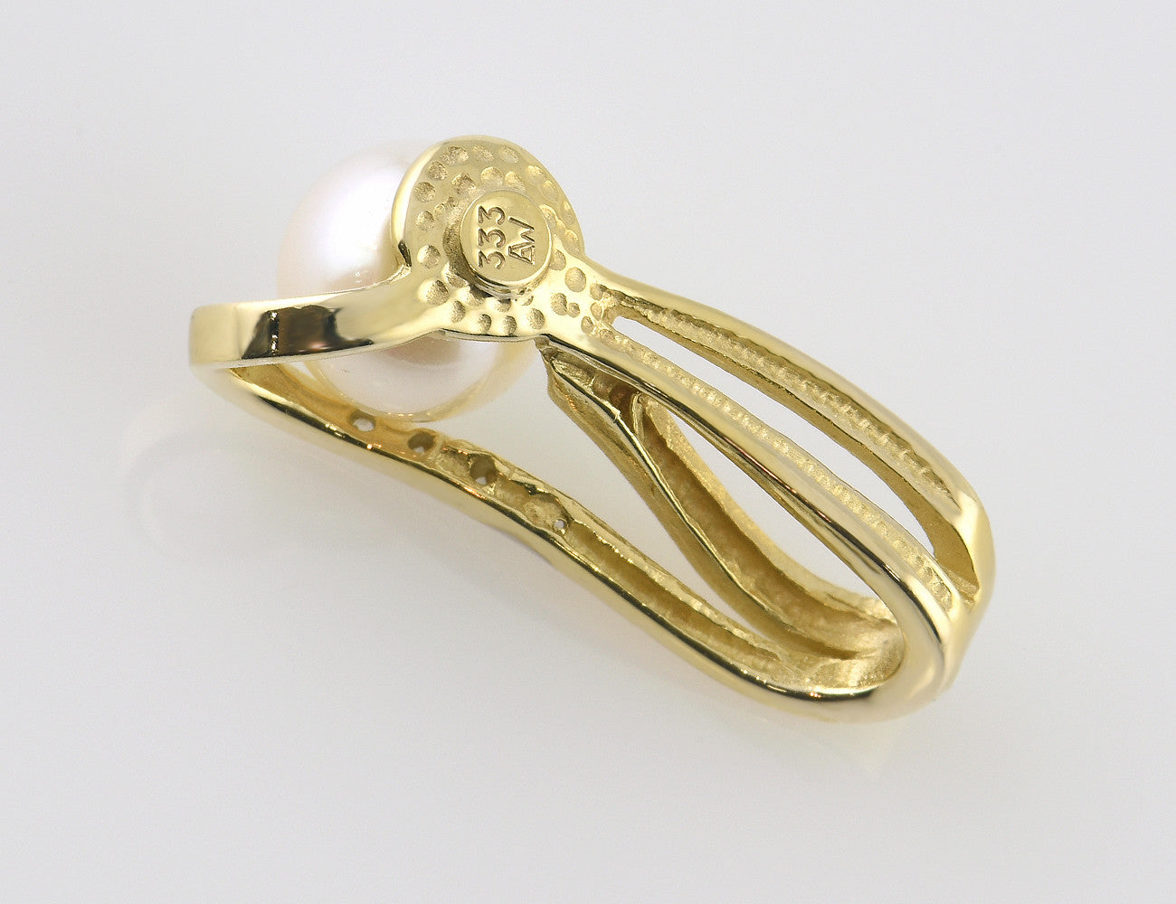 Anhänger Süßwasserzuchtperle 333/000 8 K Gelbgold Zirkonia