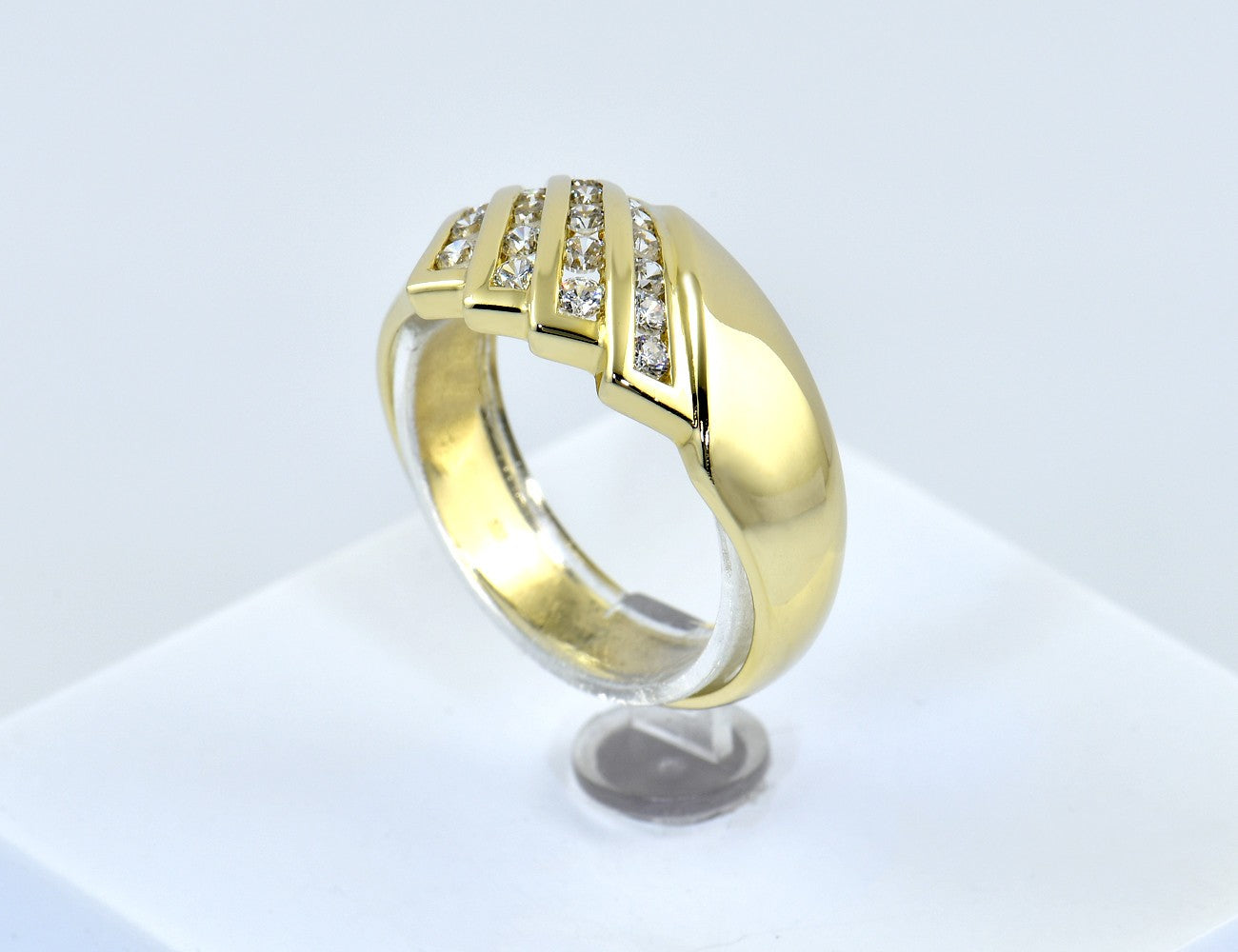 Ring 333/000 8 K Gelbgold Zirkonia