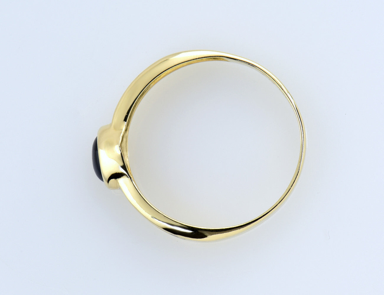 Saphir Diamant Ring 585/000 14 K Gelbgold 2 Diamanten zus. 0,02 ct