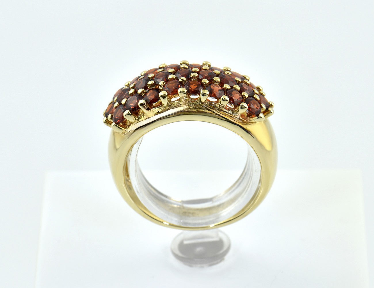 Ring Granat 333/000 8 K Gelbgold