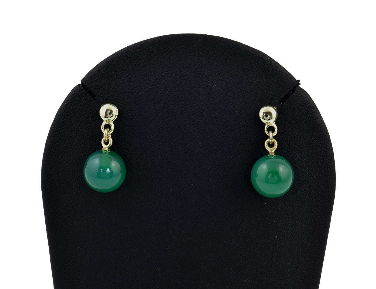 Ohrringe Jade  585/000 14 K Gelbgold Ohrstecker