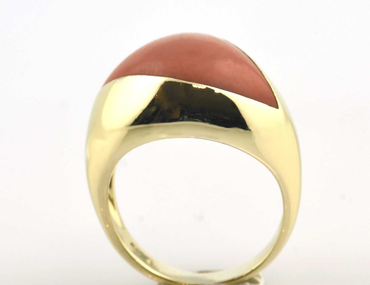 Ring Koralle 585 14 K Gelbgold