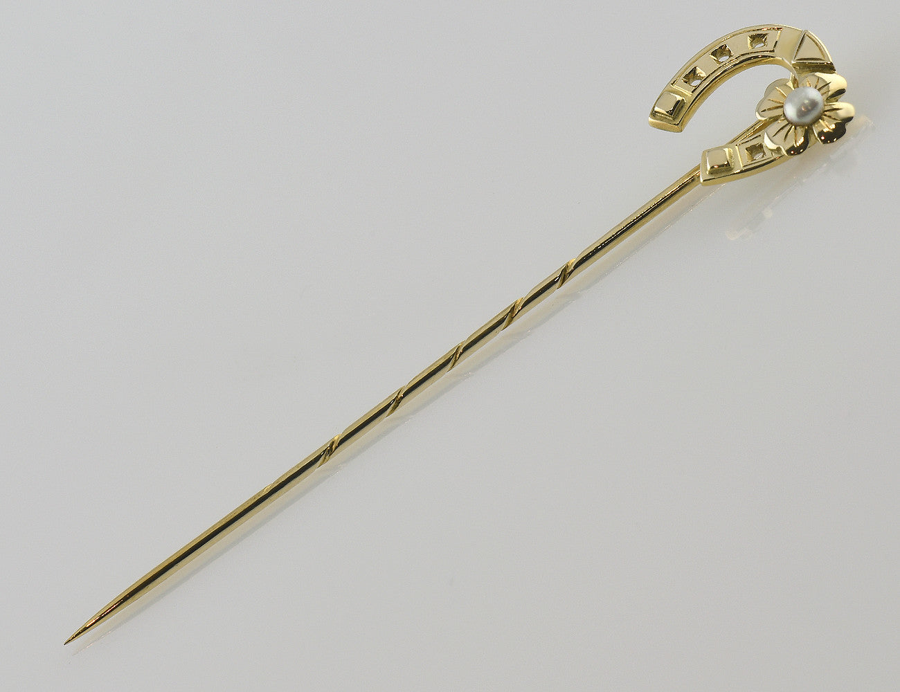 Anstecknadel 585/000 14 K Gelbgold Zuchtperle