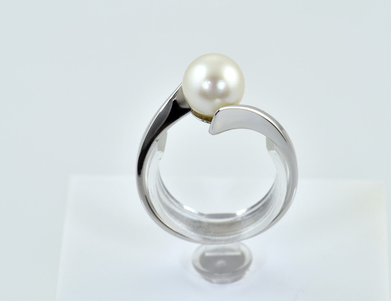 Ring Akoyaperle 585/000 14 K Weißgold