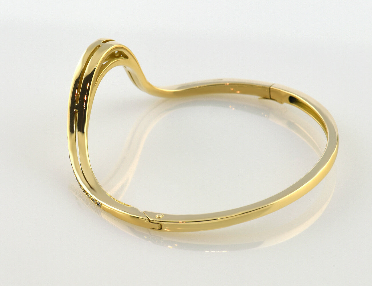 Armreif 750 18 K Gelbgold 47 Brillanten zus. 1,00 ct