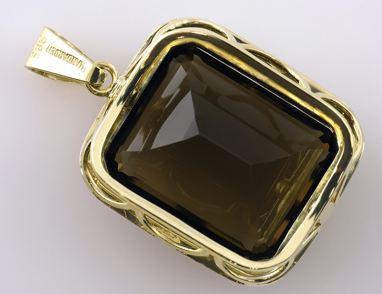 Anhänger Rauchquarz 585 14 K Gelbgold