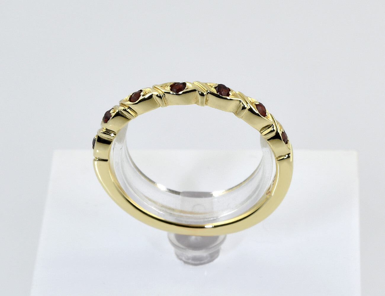 Ring Granat 585/000 14 K Gelbgold