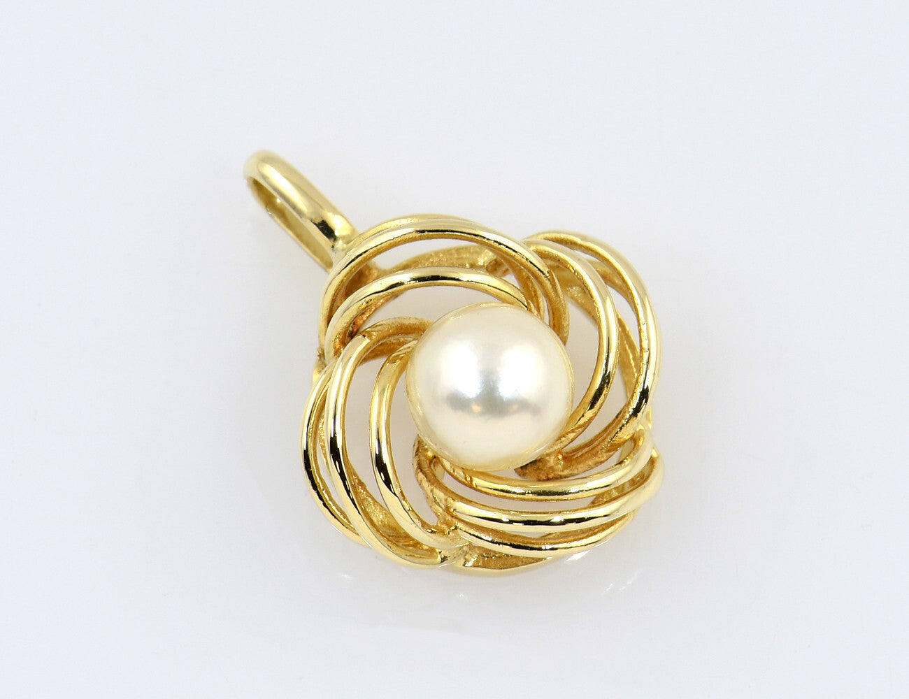 Anhänger Akoyaperle 585/000 14 K Gelbgold