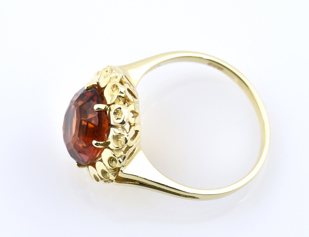 Ring Citrin 585/000 14 K Gelbgold