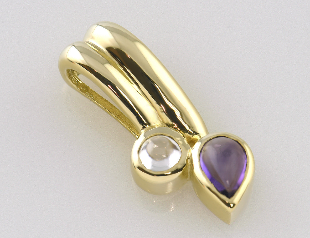 Anhänger Amethyst 585 14 K Gelbgold Zirkonia