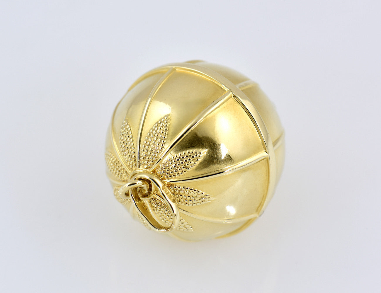 Anhänger Kugel mit Granulationen 585/000 14 K Gelbgold