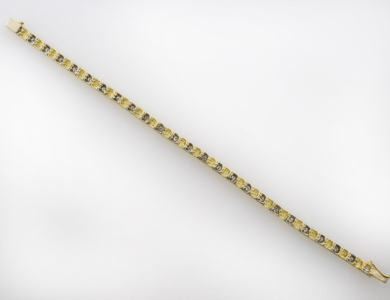 Armband 19 cm 750/000 18 K Gelbgold  25 Brillanten zus. 1,25 ct