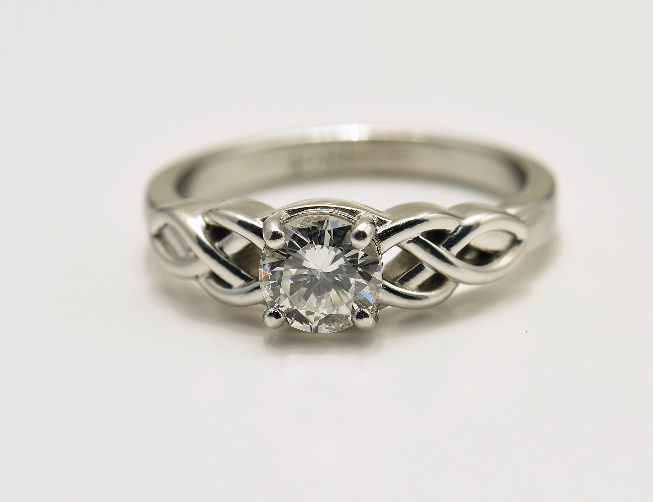 Diamant Ring Solitär 750 18 K Weißgold Brillant 0,70 ct