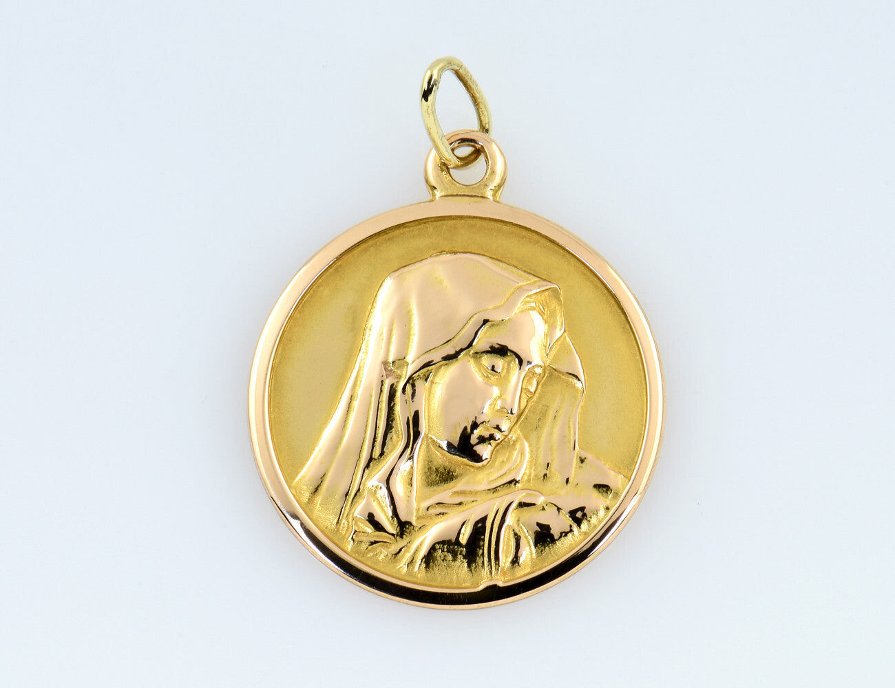 Anhänger Heilige Maria, Mutter Gottes 750/000 18 K Gelbgold