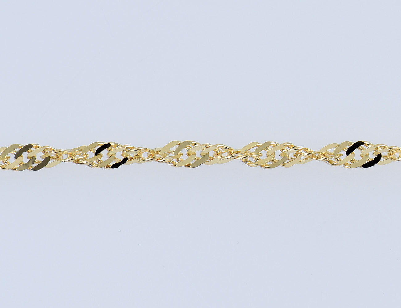 Anhänger Kreuz mit Kette 750/000 18 K Gelbgold Zirkonia 44 cm