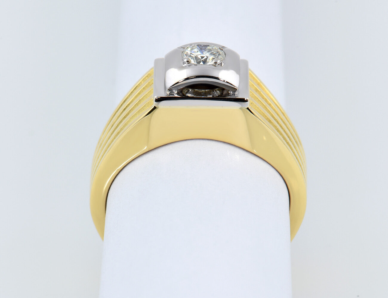 Diamant Solitär Ring 750/000 18 K Gelbgold Brillant 0,40 ct
