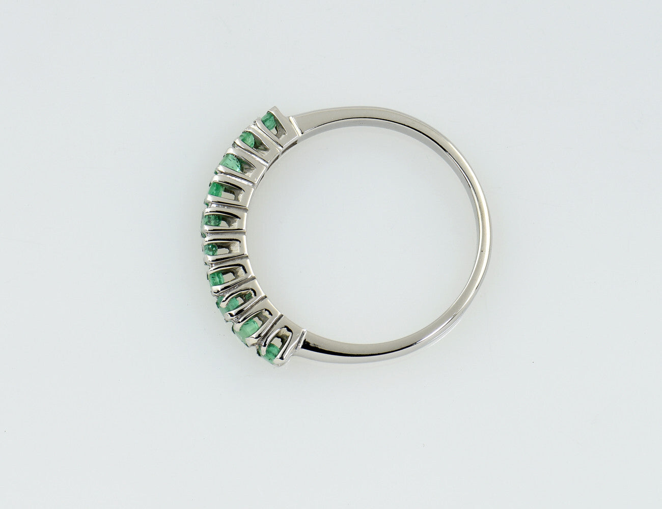 Ring Smaragd 750/000 18 K Weißgold