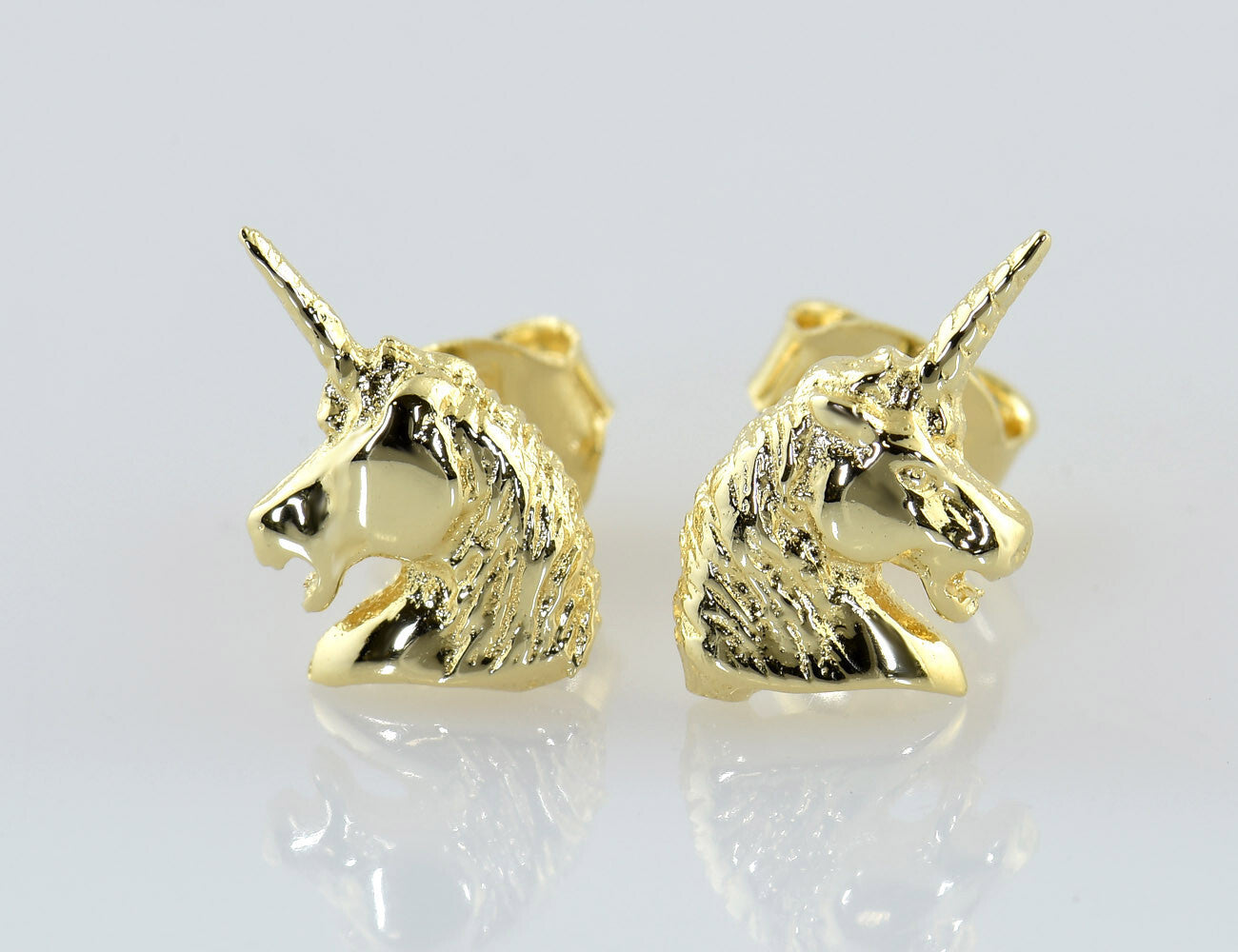 Ohrstecker Einhorn 585/000 14 K Gelbgold