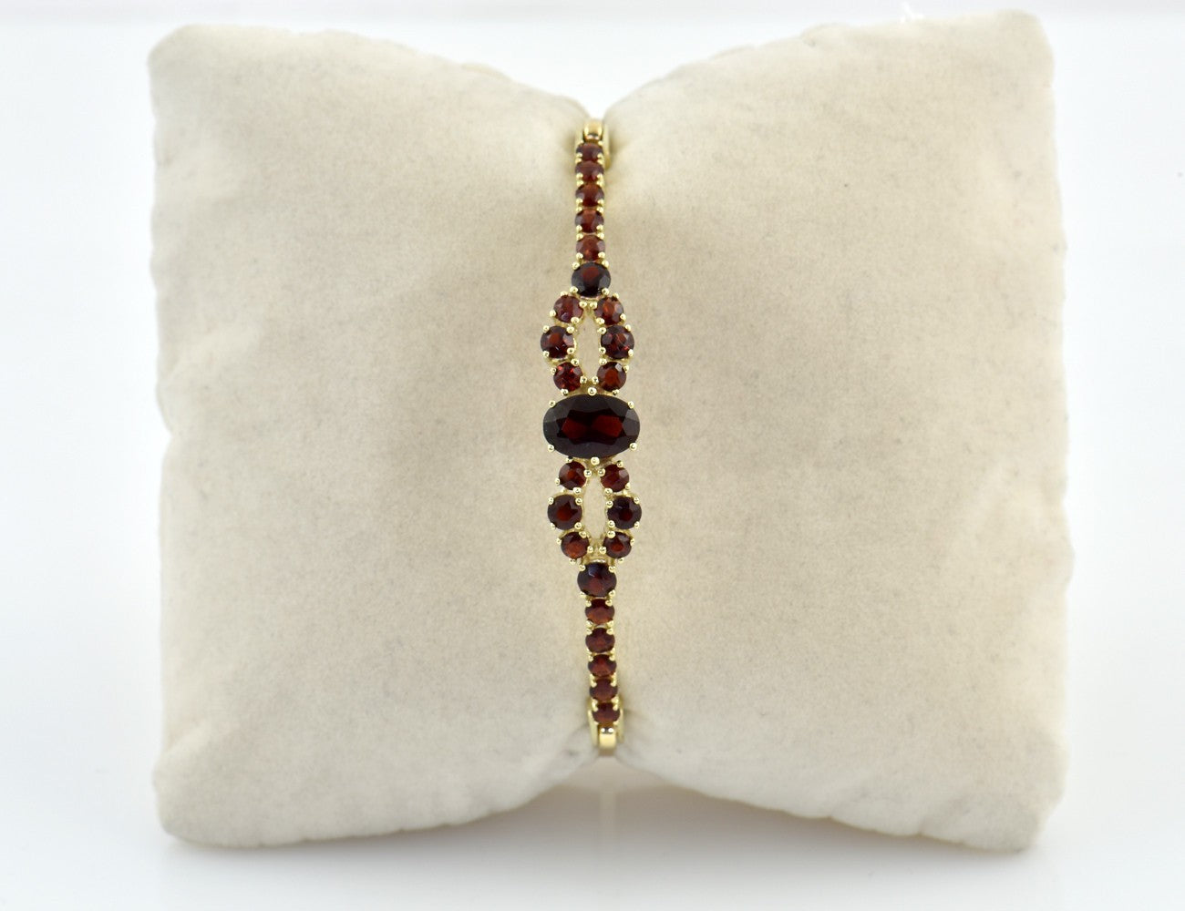 Armreif Granat 333/000 8 K Gelbgold