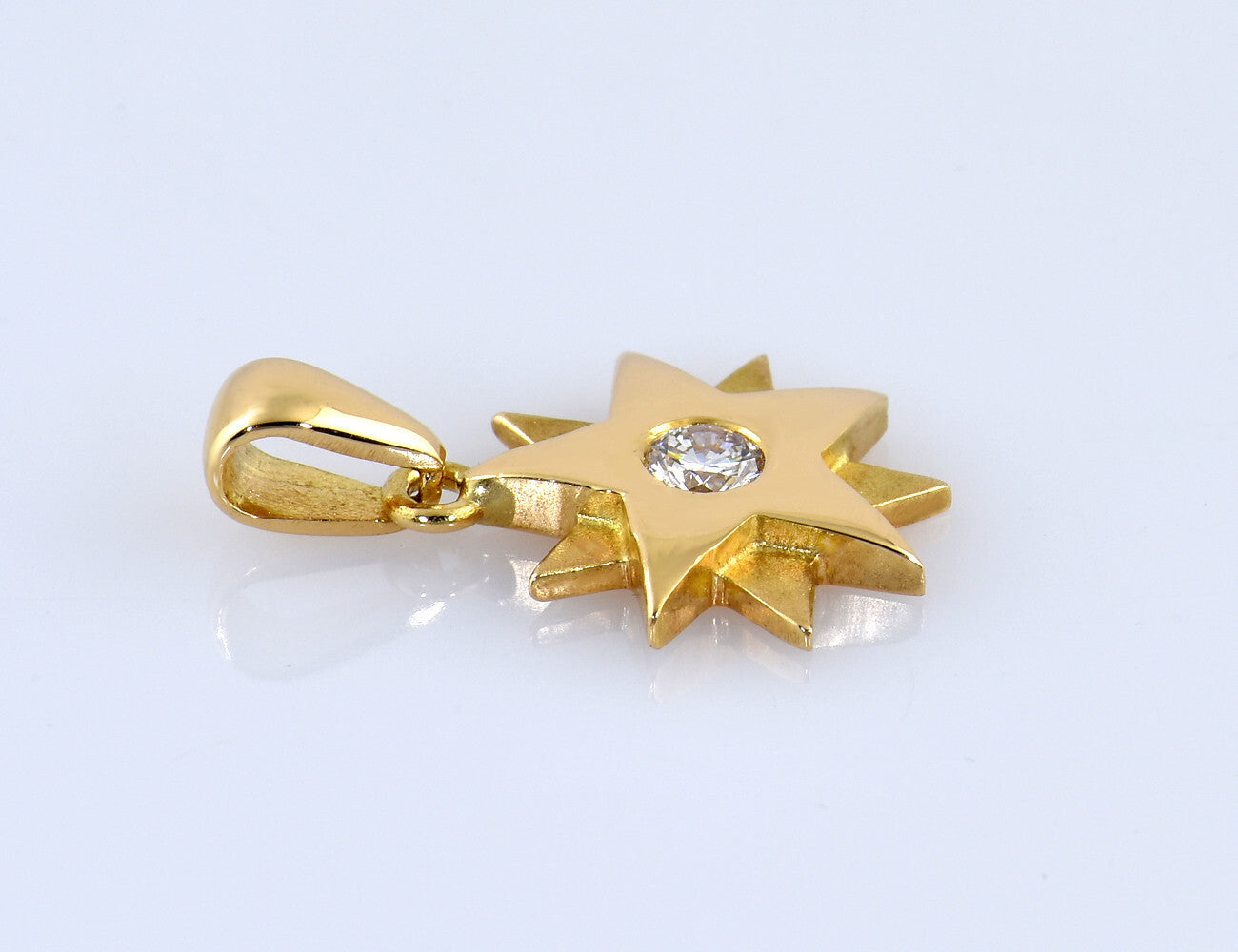 Anhänger "Elisabeth's Sterne"  750/000 18 K Gelbgold 1 Brillant 0,10 ct