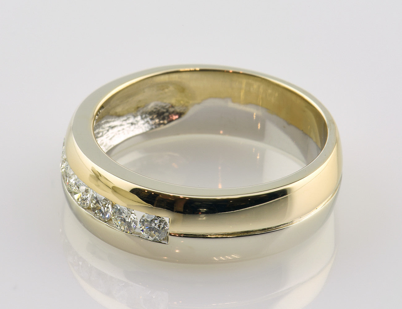 Diamant Ring 585/000 14 K Gelbgold 7 Brillanten zus. 0,50 ct