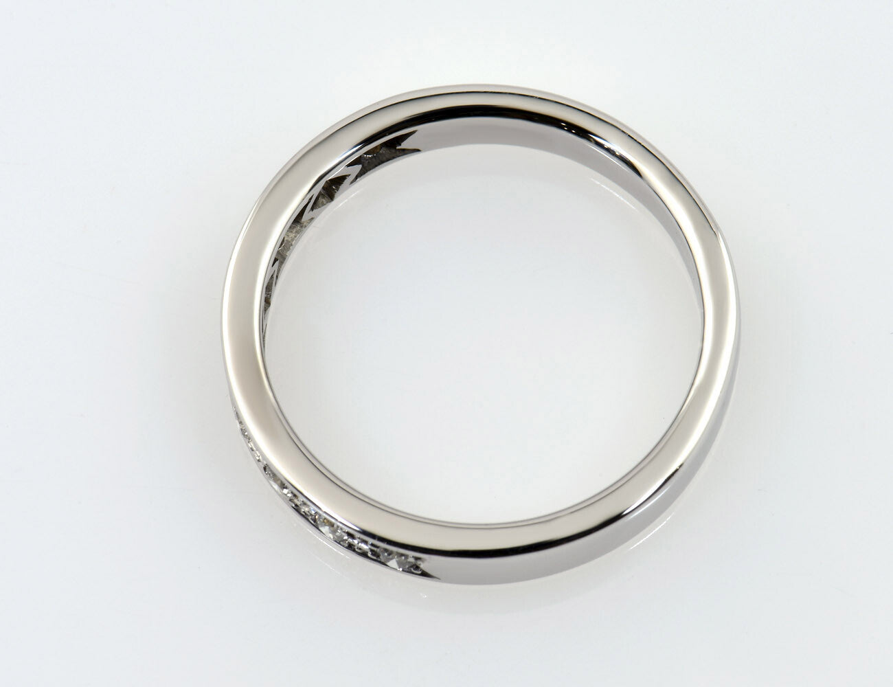 Diamant Ring 590/000 14 K Weißgold 9 Brillanten zus. 0,20 ct