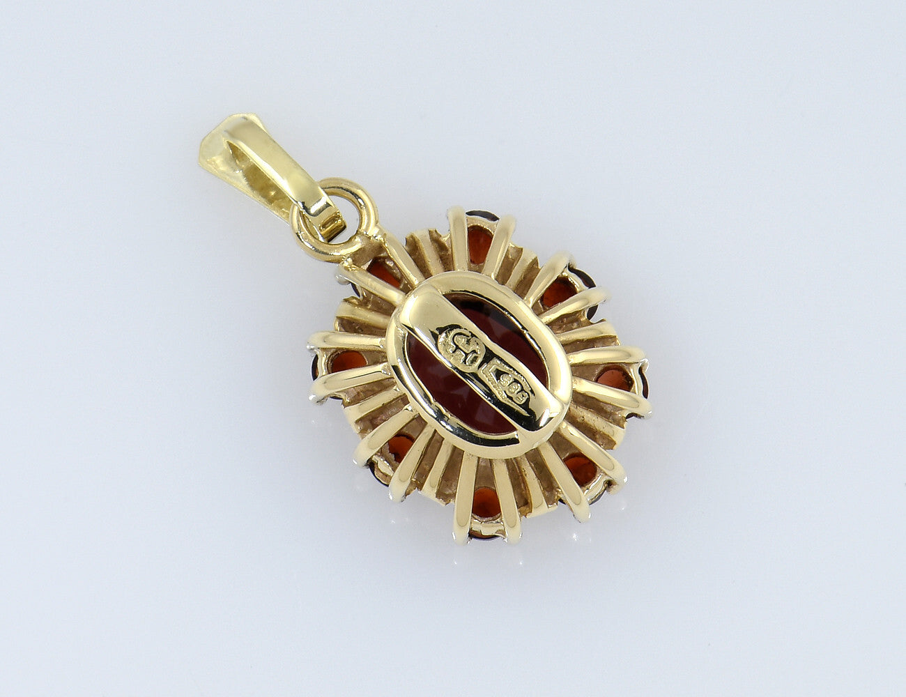 Anhänger Granat 585/000 14 K Gelbgold