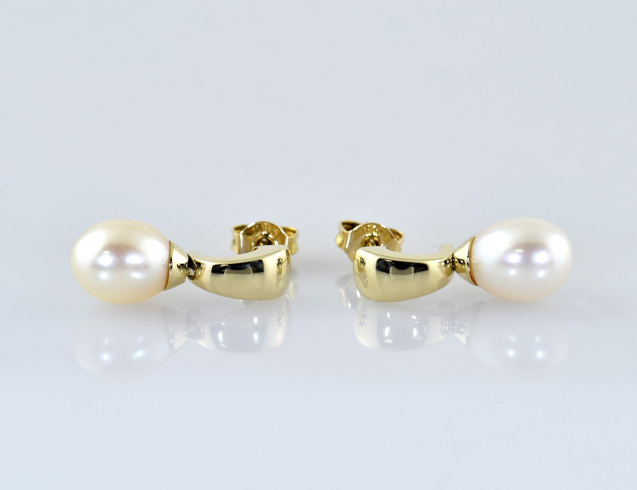 Ohrringe Süßwasser-Perle 585/000 14 K Gelbgold Ohrstecker