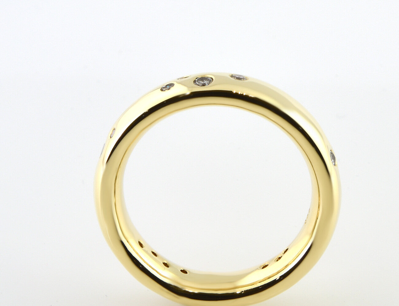 Diamant Ring 585/000 14 K Gelbgold 17 Brillanten zus. 0,35 ct