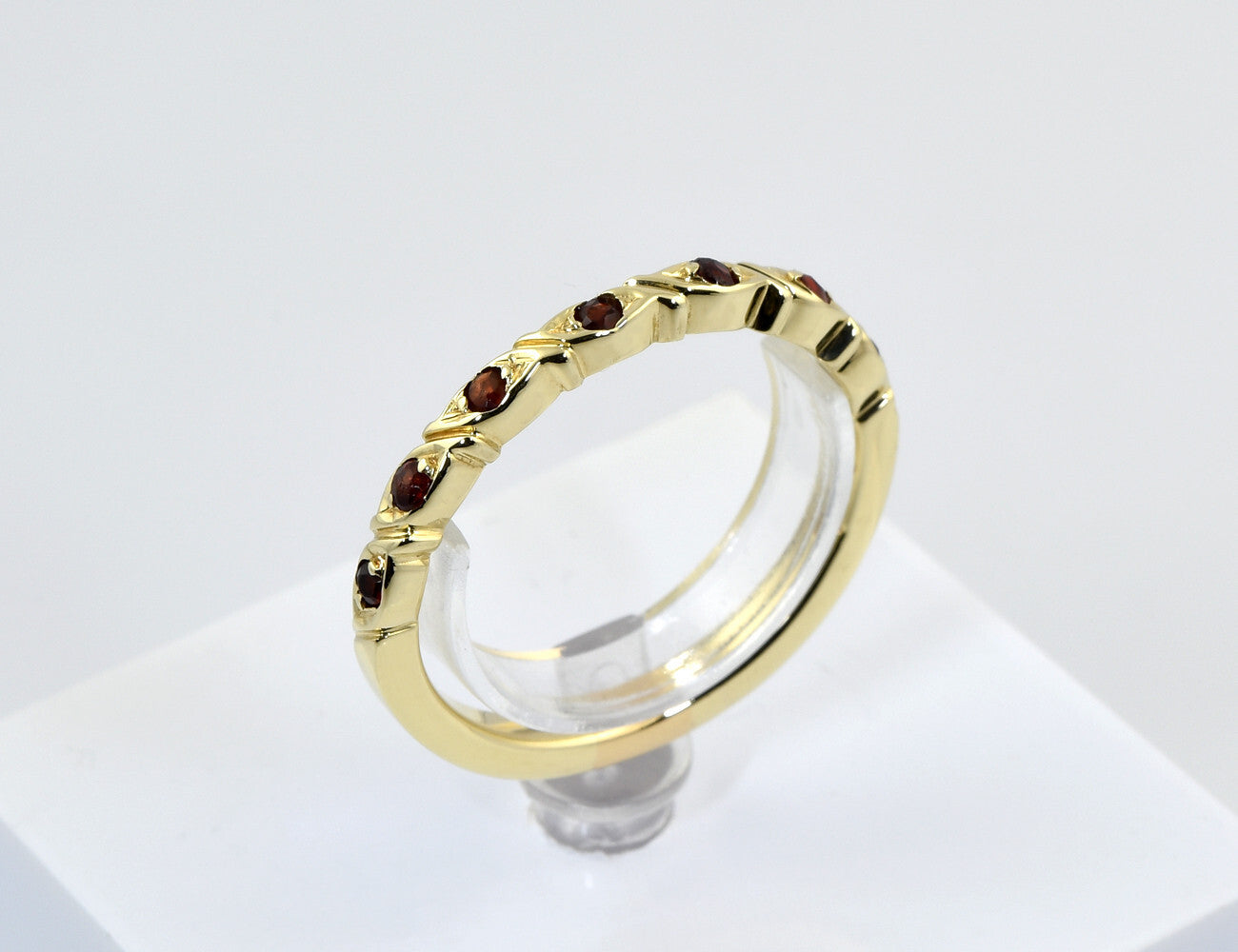 Ring Granat 585/000 14 K Gelbgold