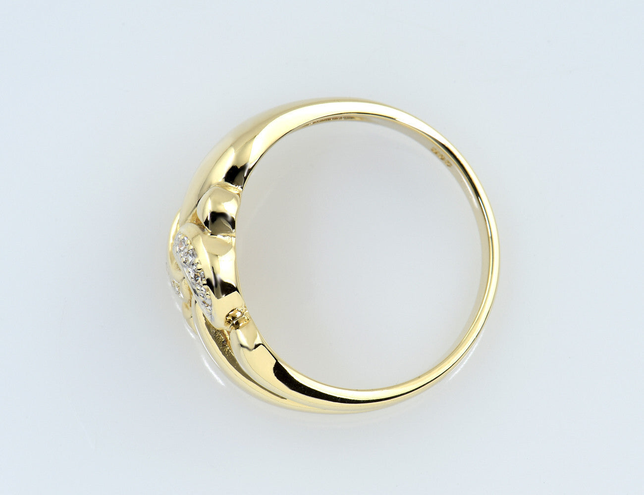 Diamant Ring 585/000 14 K Gelbgold 6 Diamanten zus. 0,05 ct