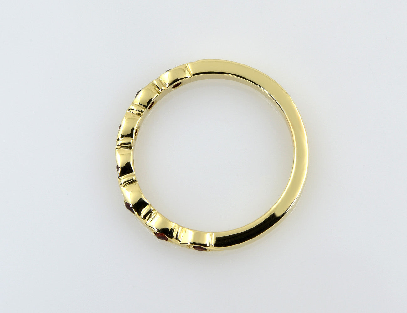Ring Granat 585/000 14 K Gelbgold