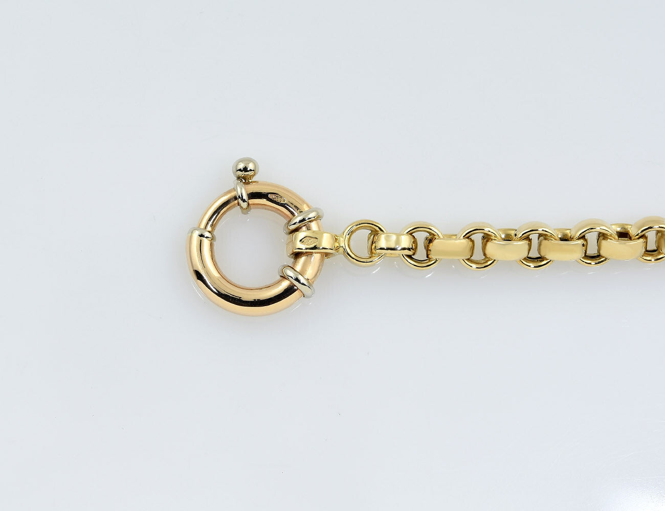 Armband Erbskette 585/000 14 K Gelbgold 19,5 cm lang