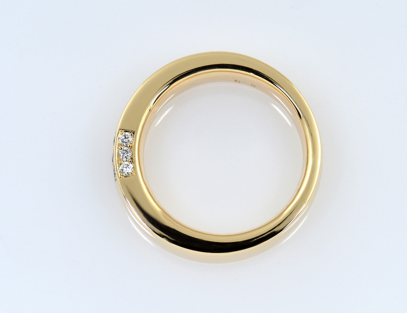 Diamant Ring 585/000 14 K Gelbgold 15 Brillanten zus. 0,15 ct