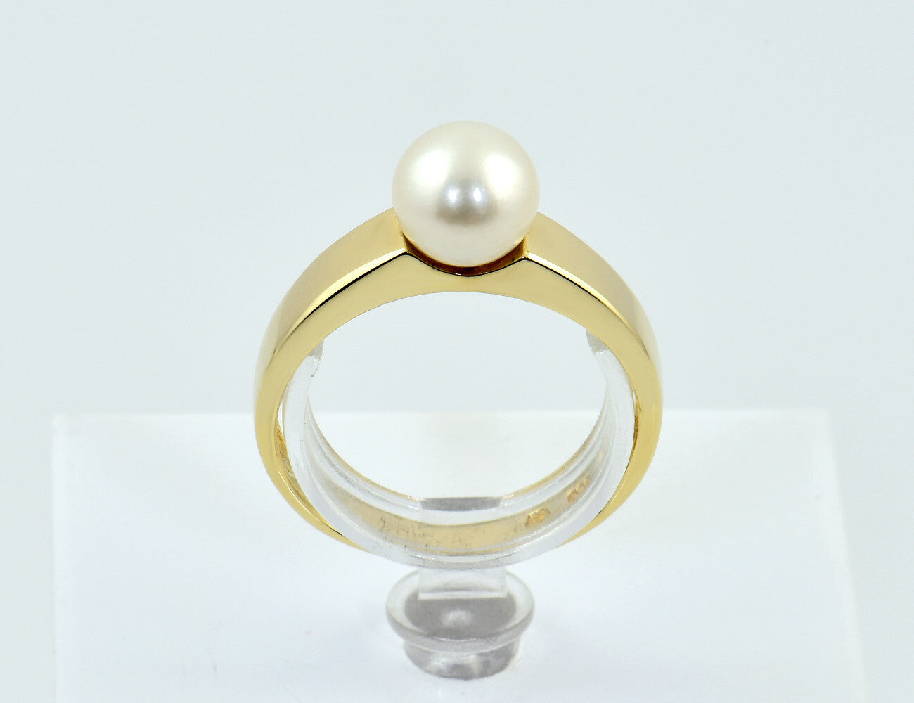 Akoya pearl ring 585/000 14 K yellow gold