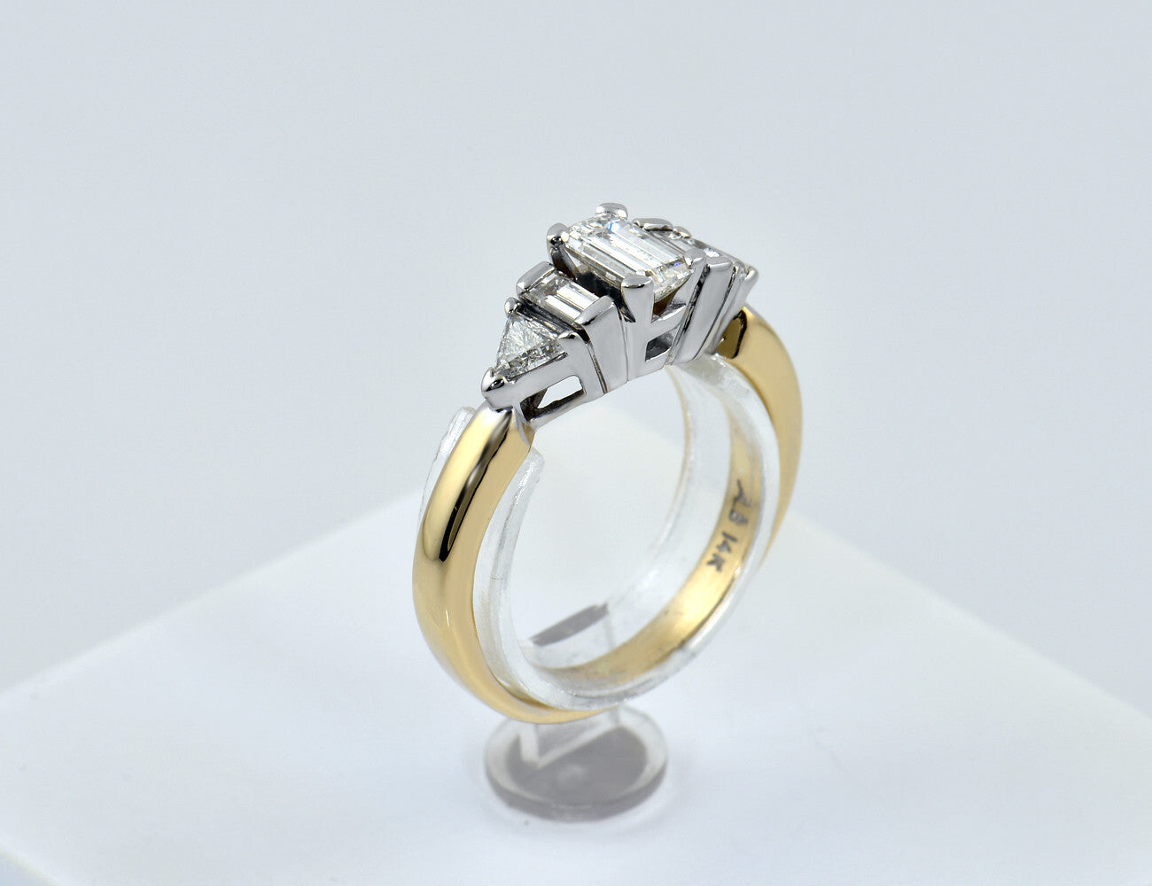Diamant Ring 585/000 14 K Gelbgold 5 Diamanten zus. 1,25 ct
