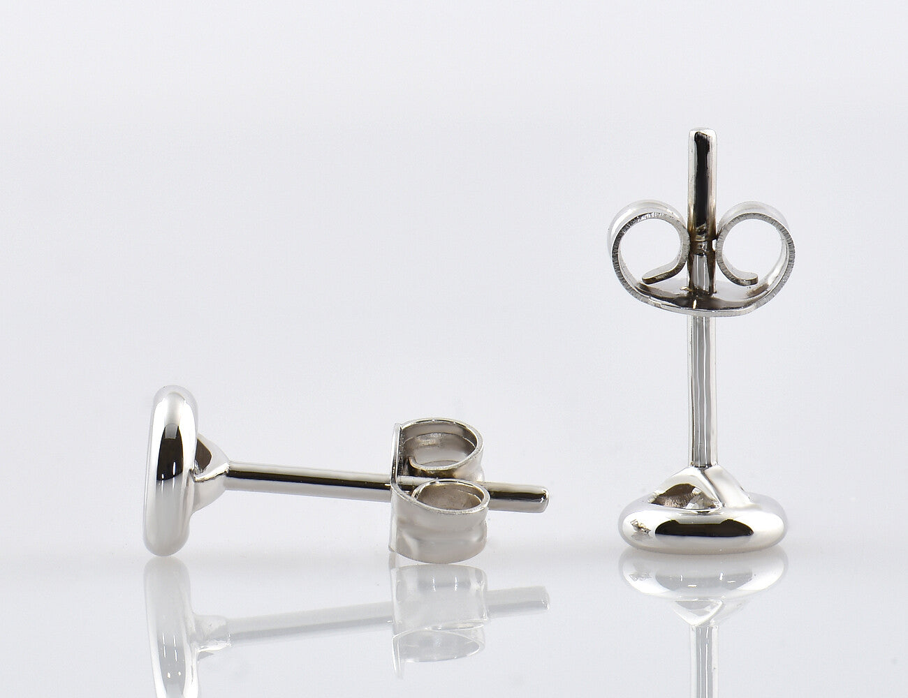 Solitär Brillant Ohrstecker Ohrringe 585 14 K Weißgold, 2 Diamanten zus. 0,22 ct