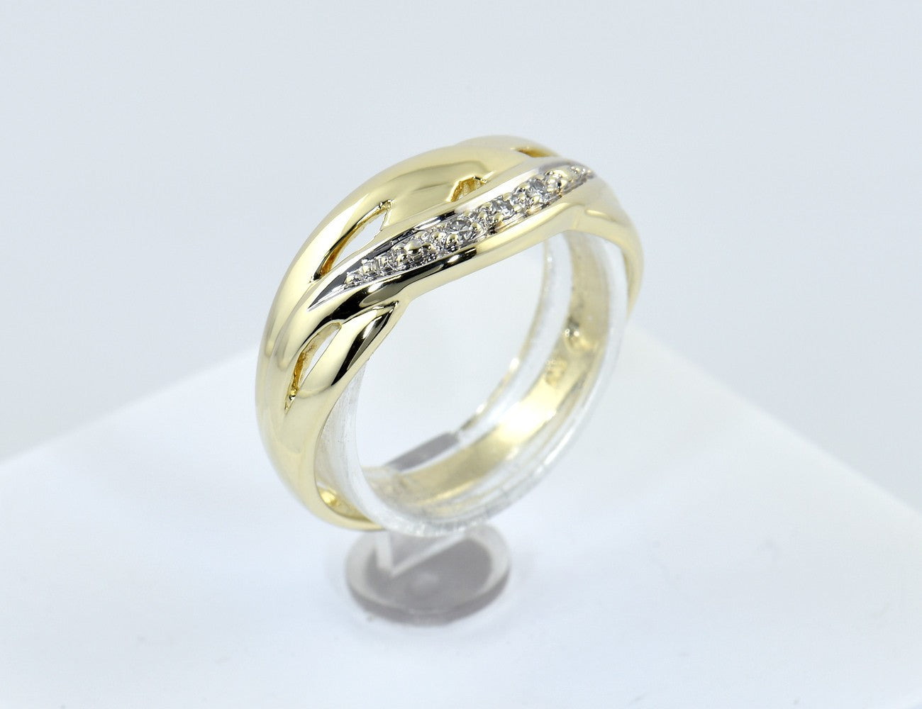 Diamant Ring 585/000 14 K Gelbgold 3 Diamanten